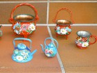 Puppenstube Miniaturen handbemalt oder als Sammlerstücke, teilweise antik aus Blech, Porzellan, Kupfer, jedes ein Unikat, zwischen1 und 5 cm